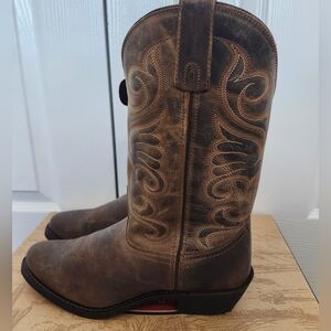 Laredo Size 10 Pointed Toe Western Boots Brown